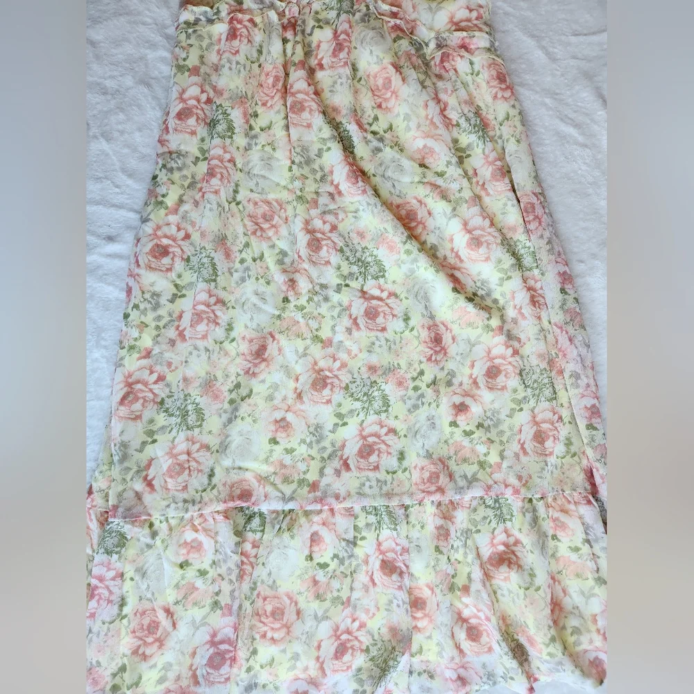LIKE NEW Juniors No Boundaries Floral Midi Sundress - Picture 2 of 6